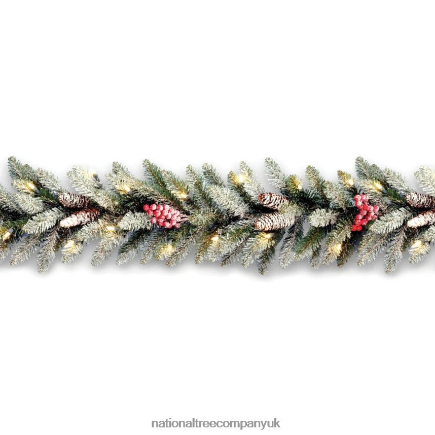 Greenery | National Tree Company 9 ft Dunhill(R) Fir Garland with Clear Lights F2L4F346